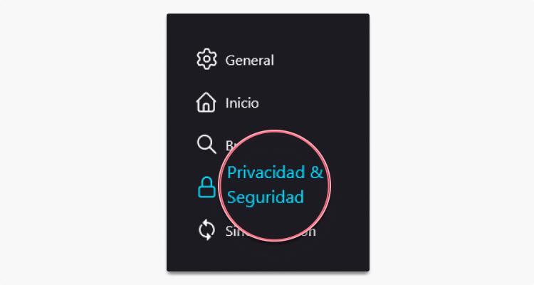 Eliminar cookies de Firefox paso 2