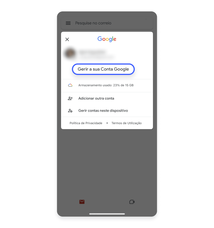 Como excluir uma conta Gmail no iPhone 1