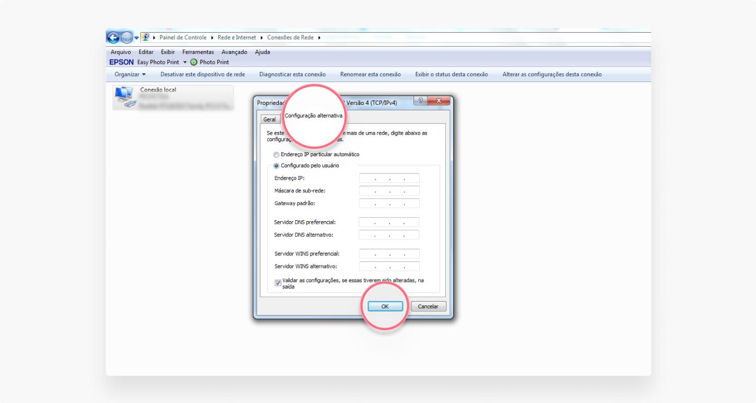Como Mudar seu Servidor DNS no windows: passo 6