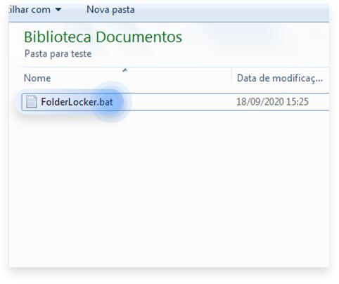 como colocar senha em uma pasta no w10: passo nº6