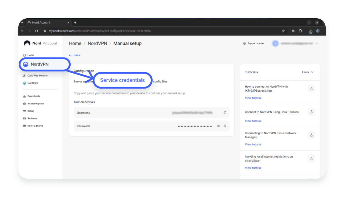 How to set up a VPN on Ubuntu using the GUI: Step 6
