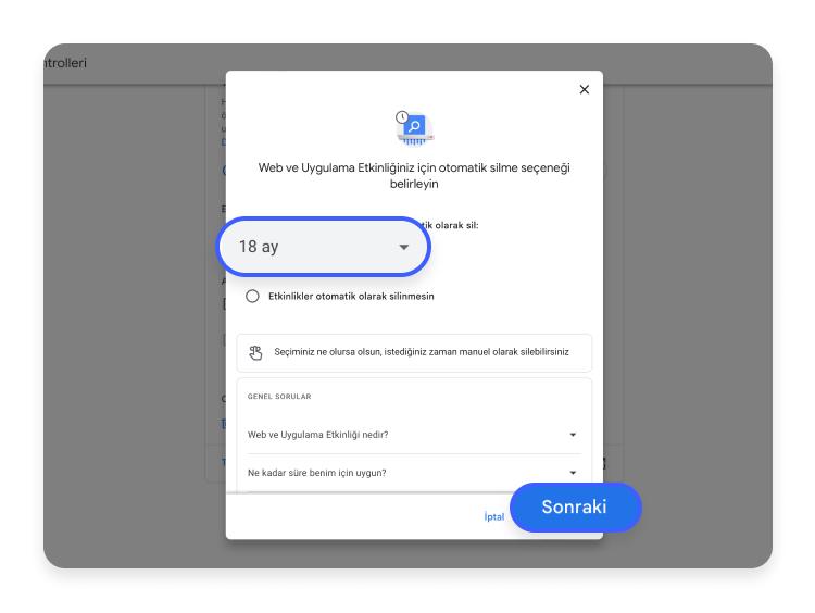 Otomatik olarak Google geçmişi temizle: aşama 2