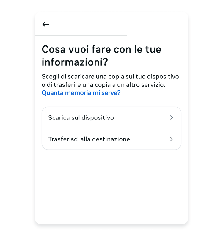 Screenshot #6 backup dati Instagram