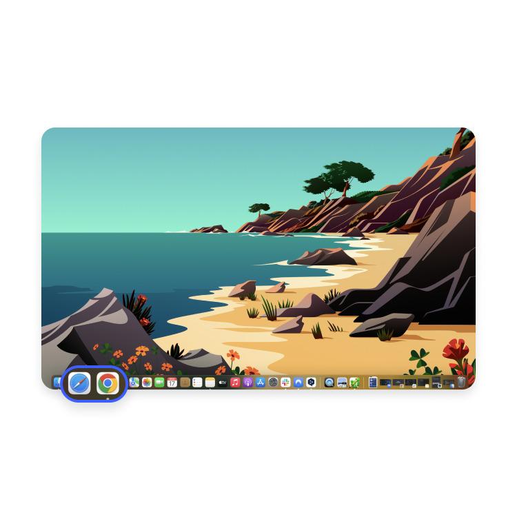 Ouvrir le navigateur sur Mac