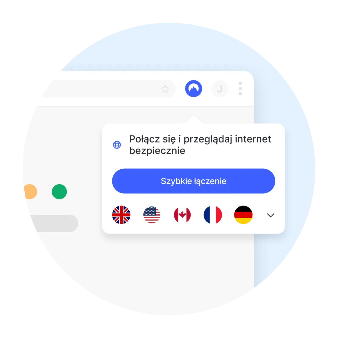 Bezpieczne przeglądanie z rozszerzeniem proxy VPN