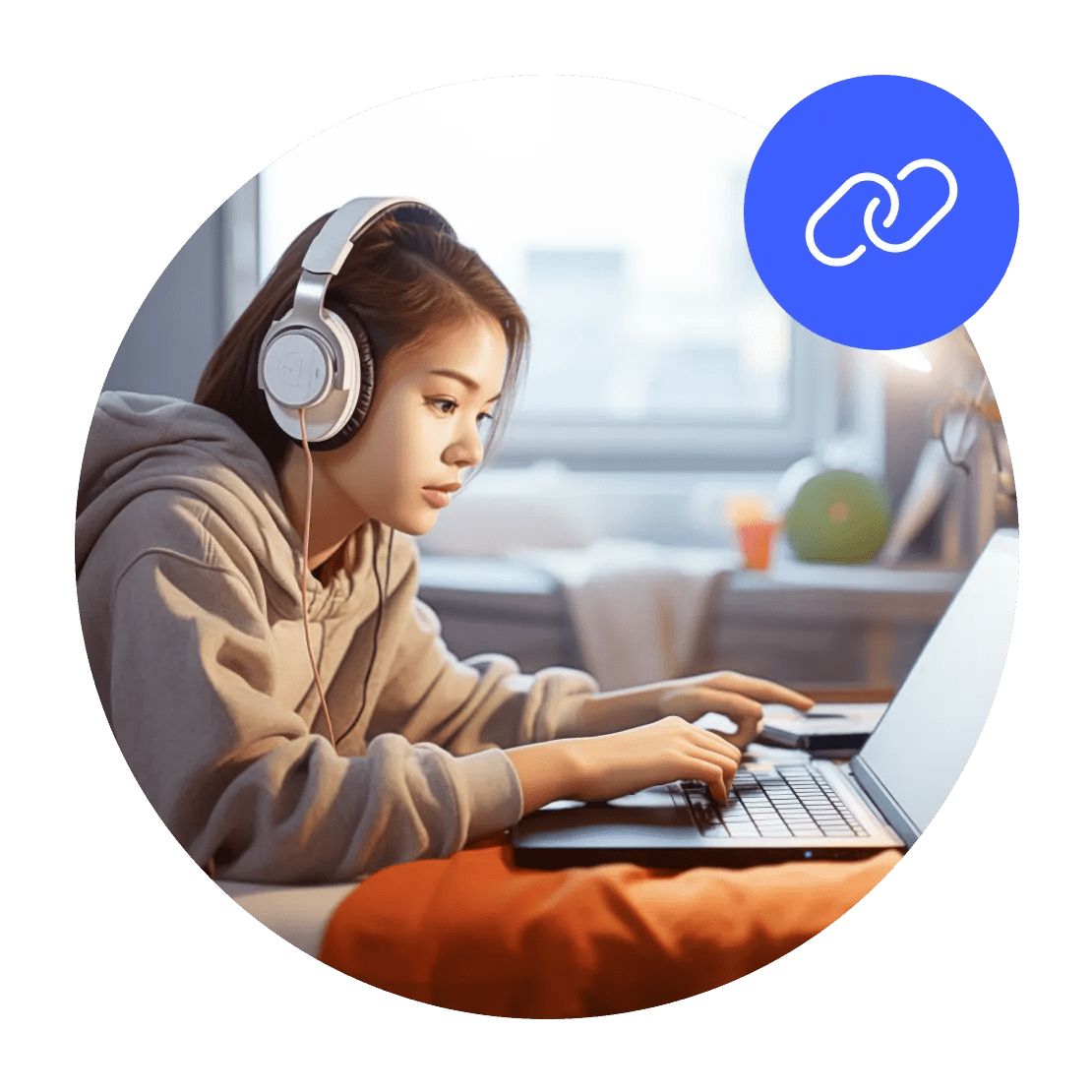 正在使用 NordVPN 玩多人游戏的女性