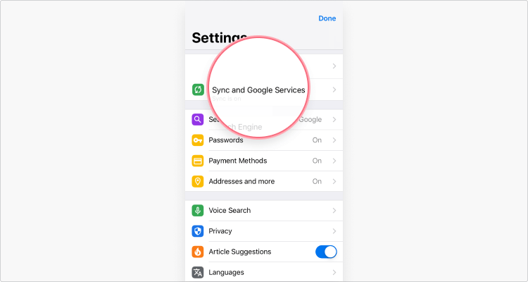 Unsync chrome