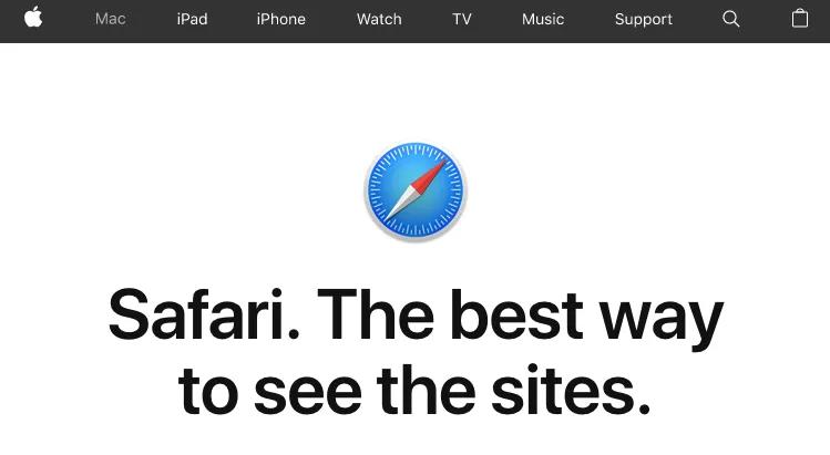 navegador de internet: safari