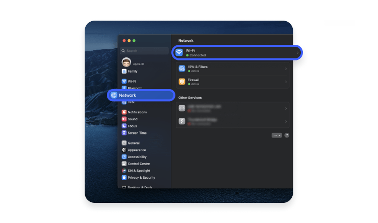 router ip mac wi-fi