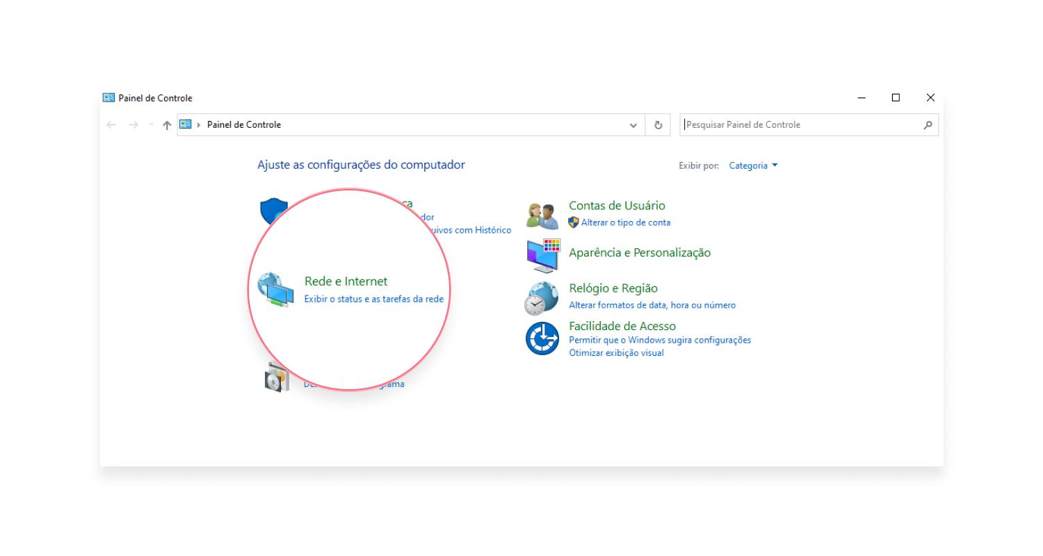Altere as configurações do seu adaptador de rede: passo nº2