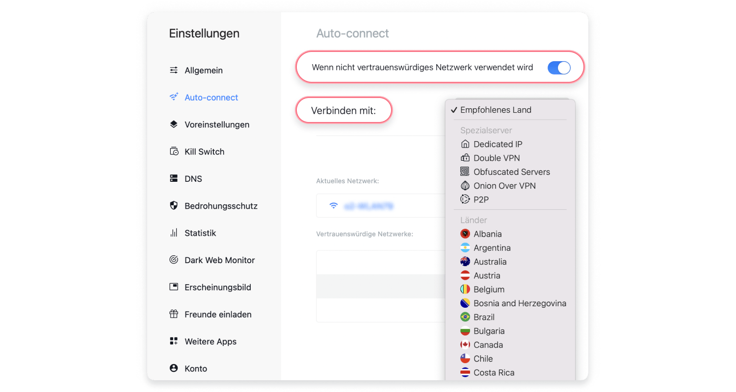 MacOS VPN automatisch verbinden
