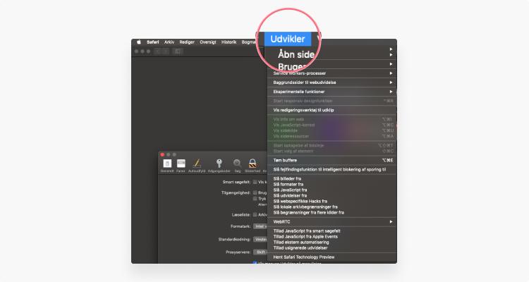 Ryd cache i Safari: trin 4