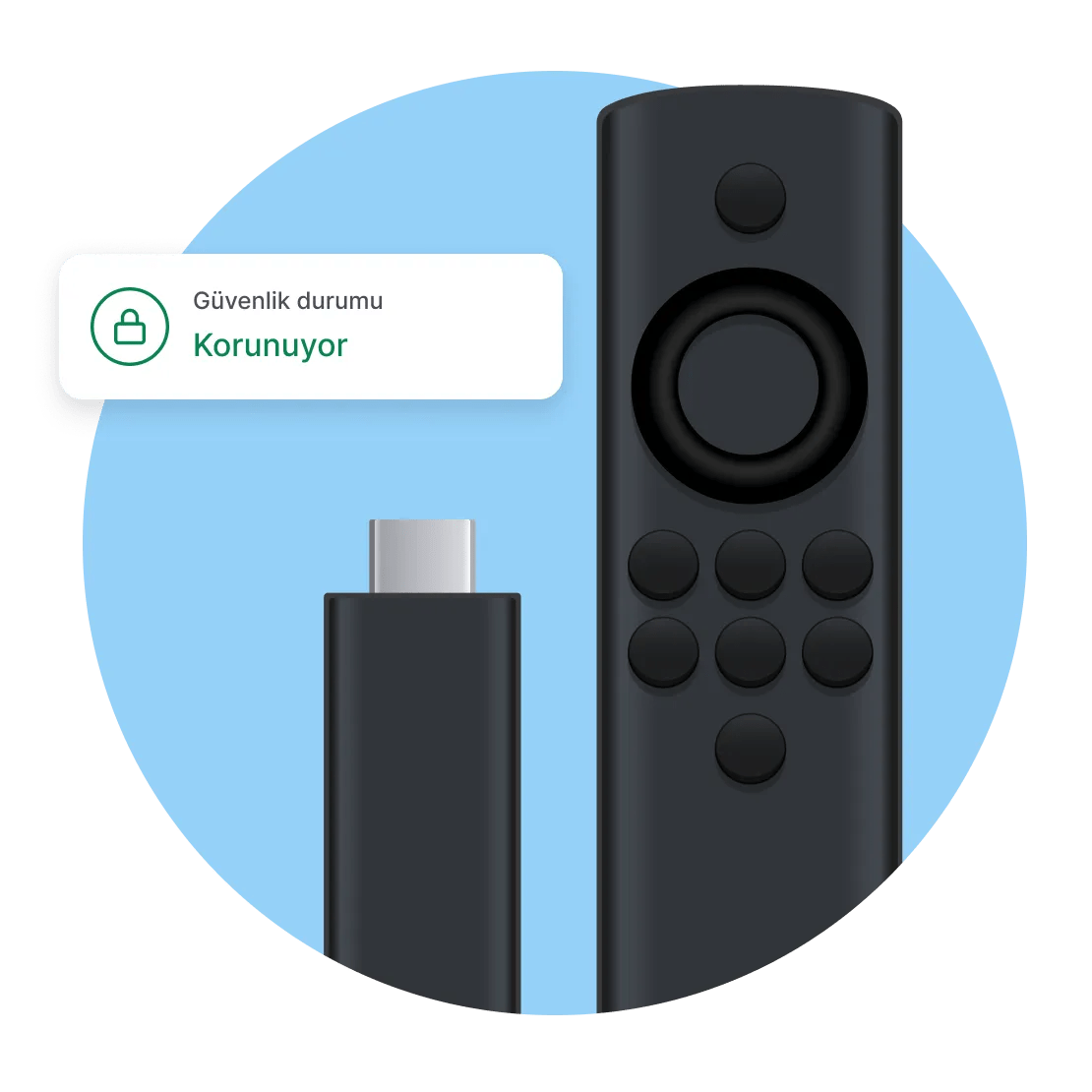 Seyahat ederken evinizdeki ücretli yayın içeriklerini izlemek için VPN&#39;li bir Fire TV stick&#39;i
