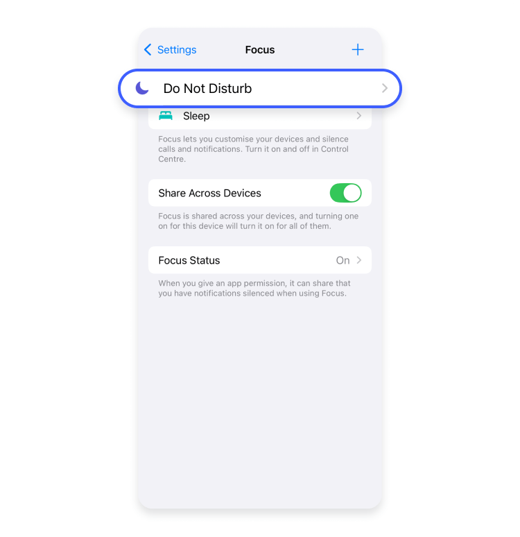 How to block restricted calls on an iPhone using the “Do not disturb” feature, step 2