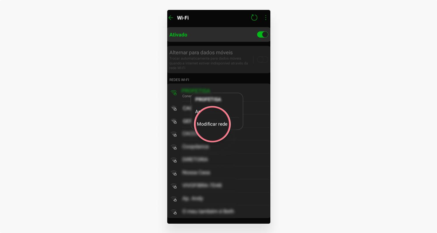Como Mudar seu Servidor DNS no android: passo 3