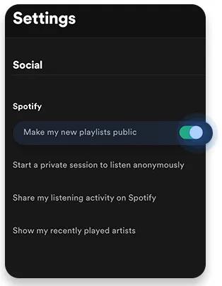 Spotify private session