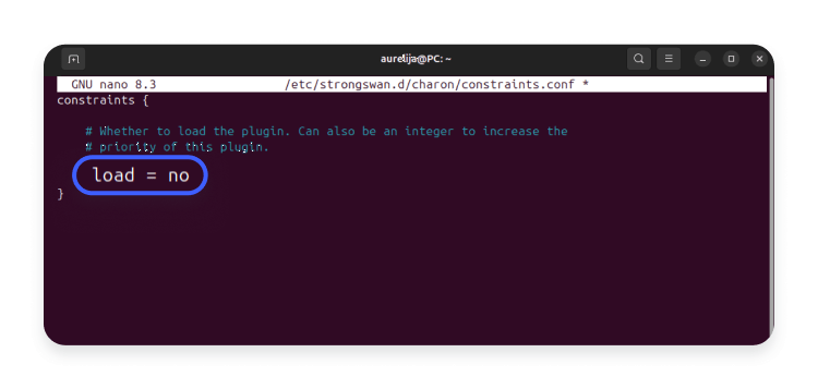 Linux VPN setup step 14