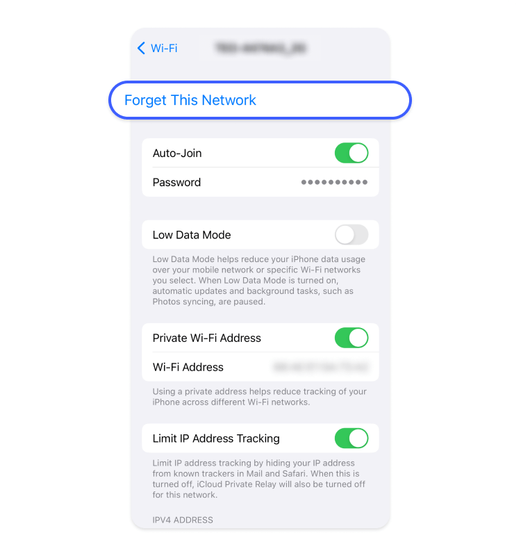 tap forget this network