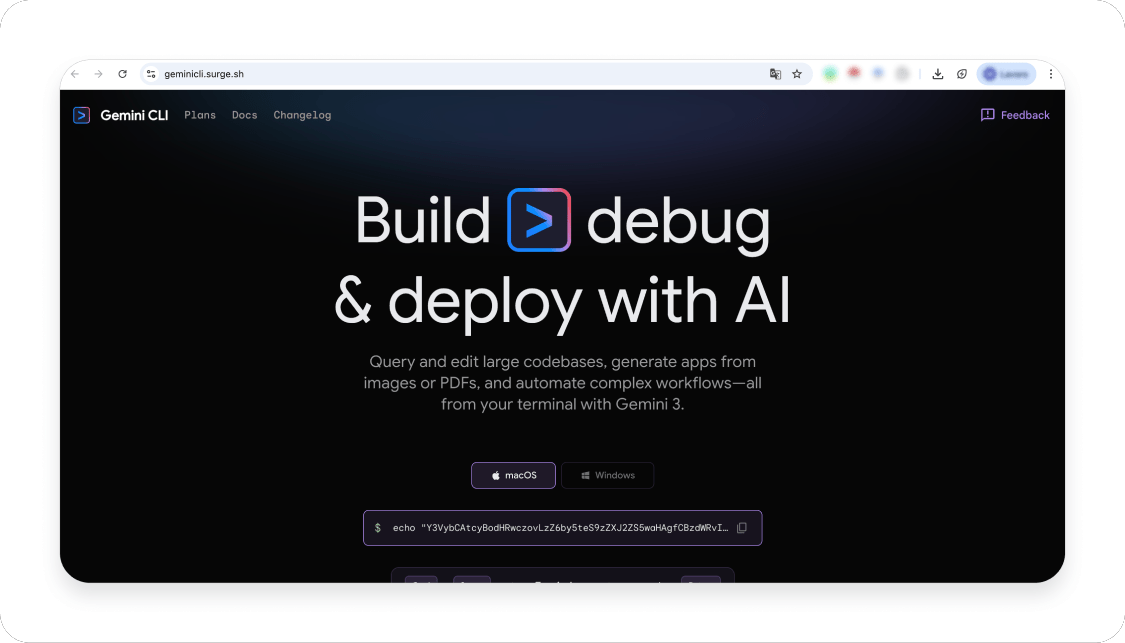 Fake Gemini CLI websites targeting macOS users