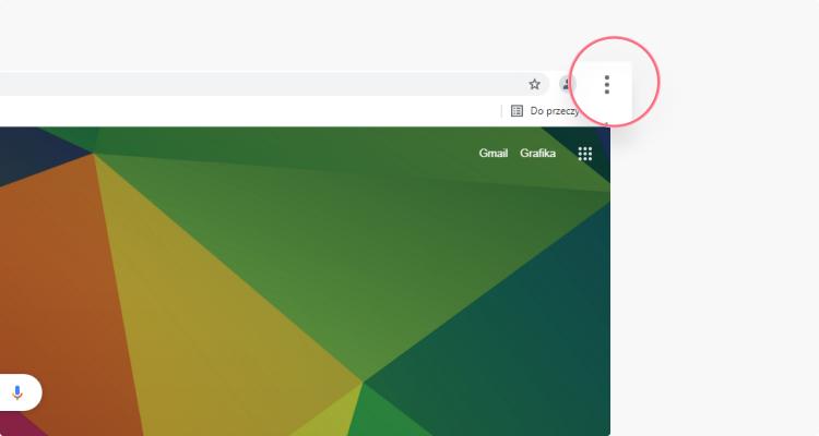 usunąć cache chrome: krok 1
