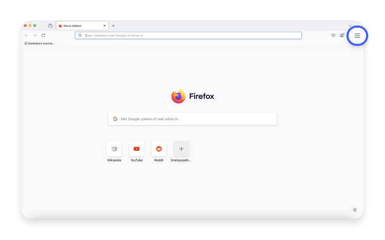 Firefox menu