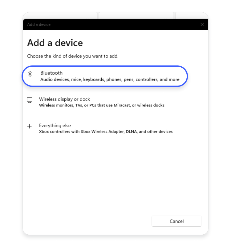 Android phone to a Windows computer using Bluetooth: step 5