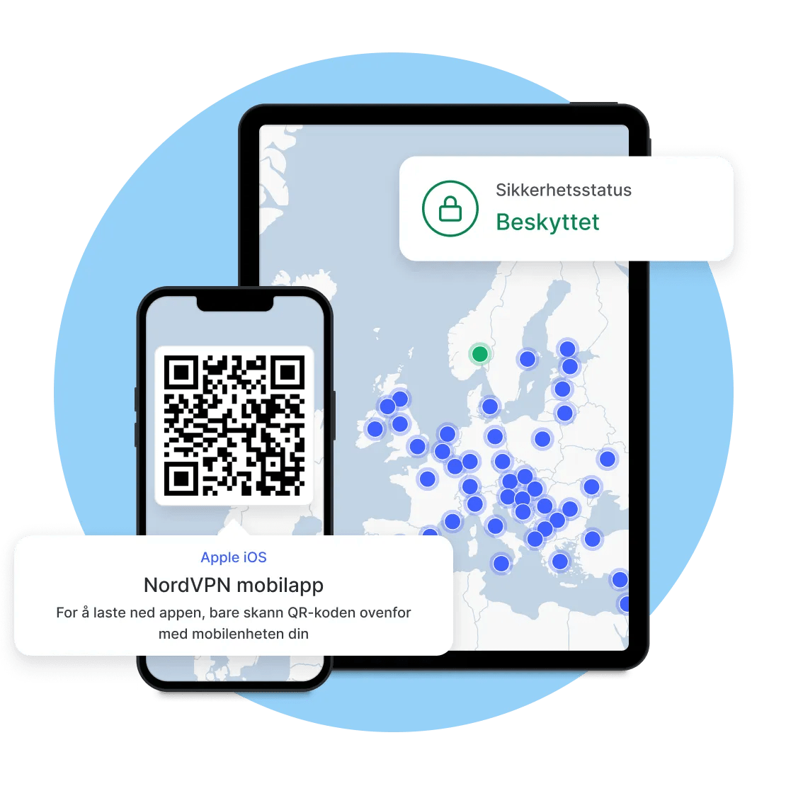 NordVPN-app til iPhone og iPad