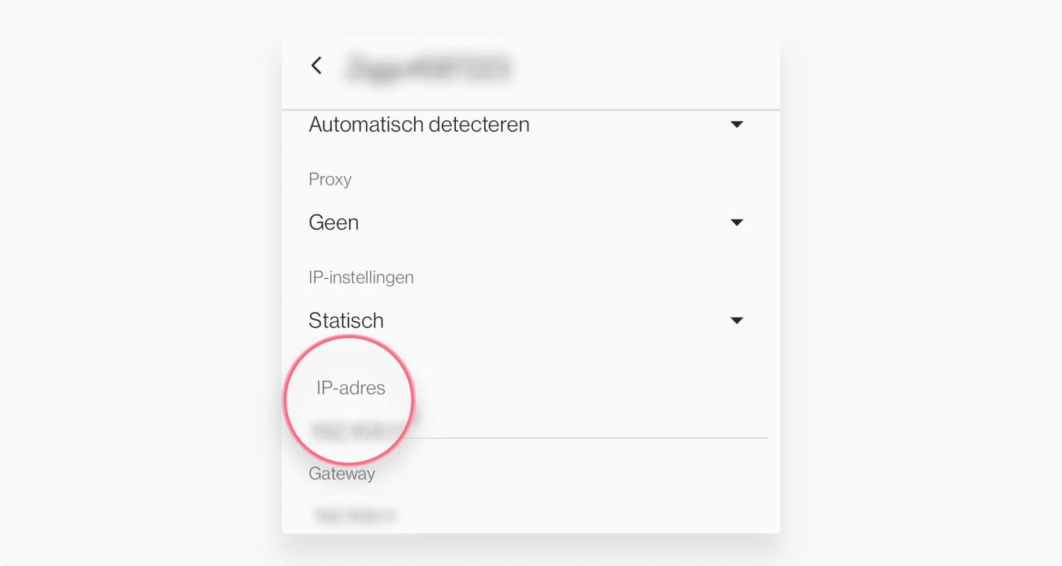 Wijs een statisch IP-adres aan je apparaat toe stap 8