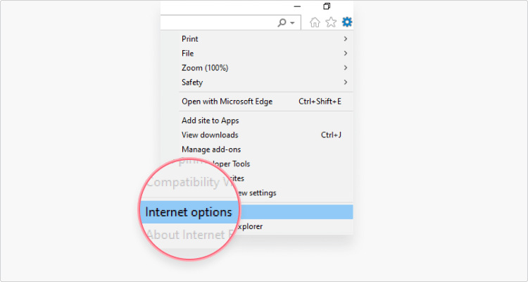 Delete cookies in Internet Explorer