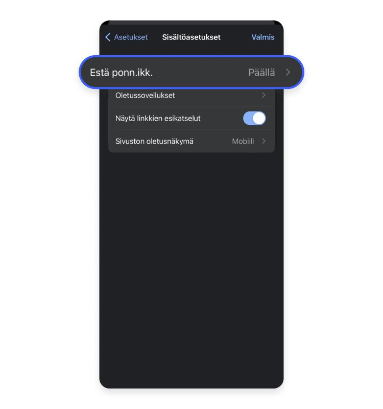 Kuinka estää ponnahdusikkunat Chromessa vaihe 3