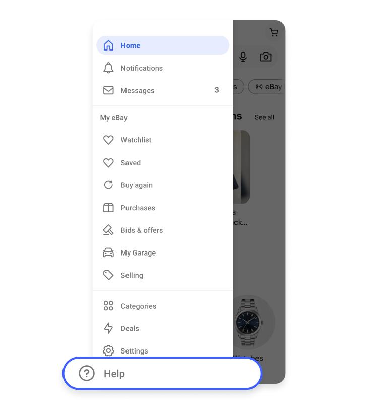 eBay app help