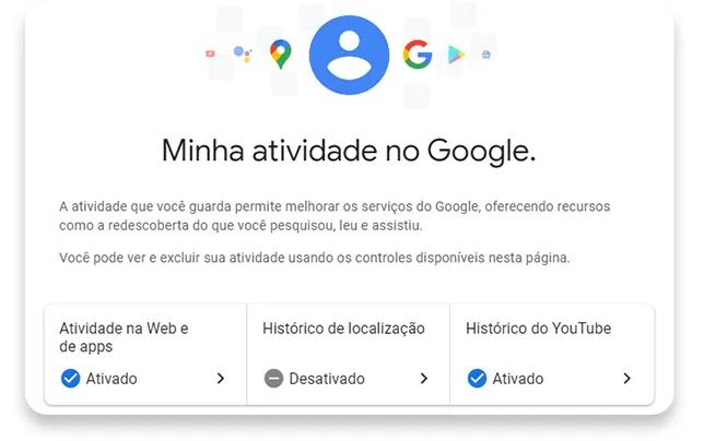 como apagar histórico do google: passo nº1