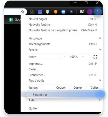 vider le cache chrome