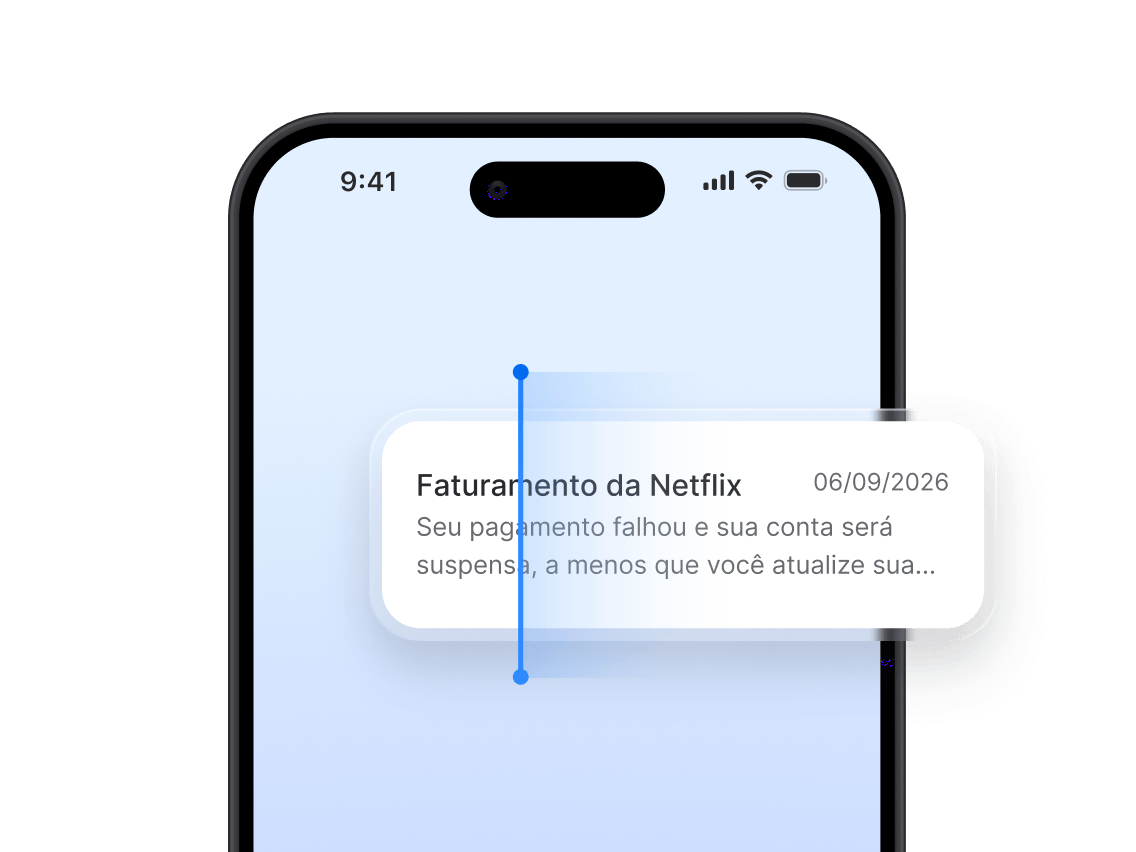 Um ecrã de smartphone com a notificação de uma mensagem SMS em verificação pela Proteção de Mensagens da NordVPN.