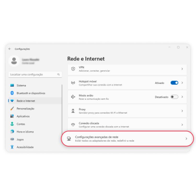 compartilhar conexão VPN no Windows 11: passo nº6