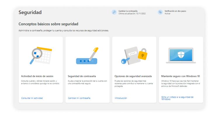 Activar 2FA en Windows 10 o Windows 11: pasos para configurar la autenticación en dos factores.