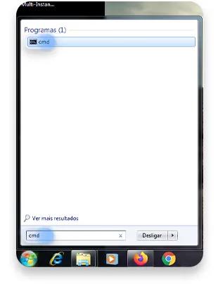 como descobrir o ip do roteador (Windows CMD): passo nº1