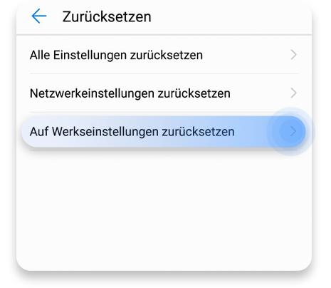 Android Smartphone zurücksetzen Schritt 3