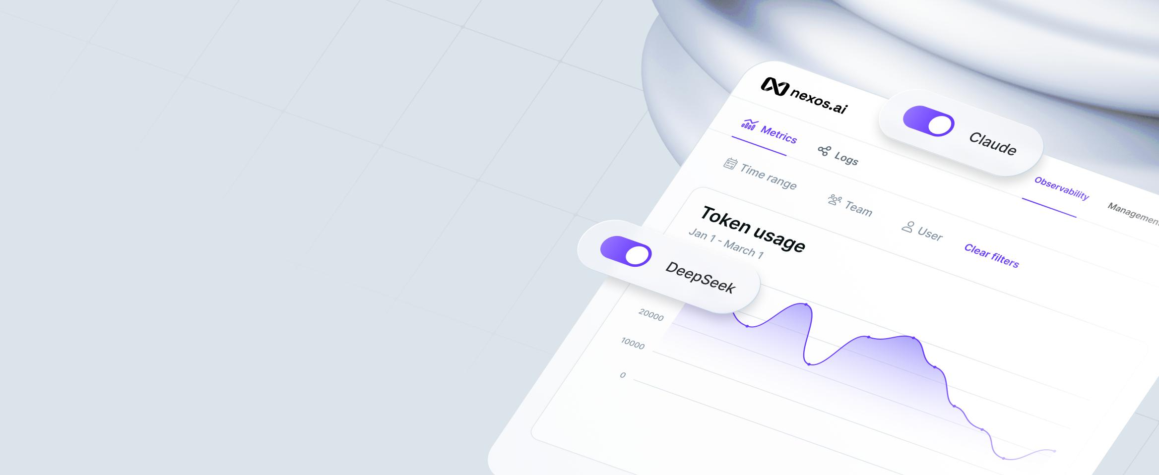 nexos.ai dashboard view