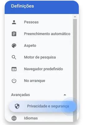 limpar cache do chrome: passo nº4