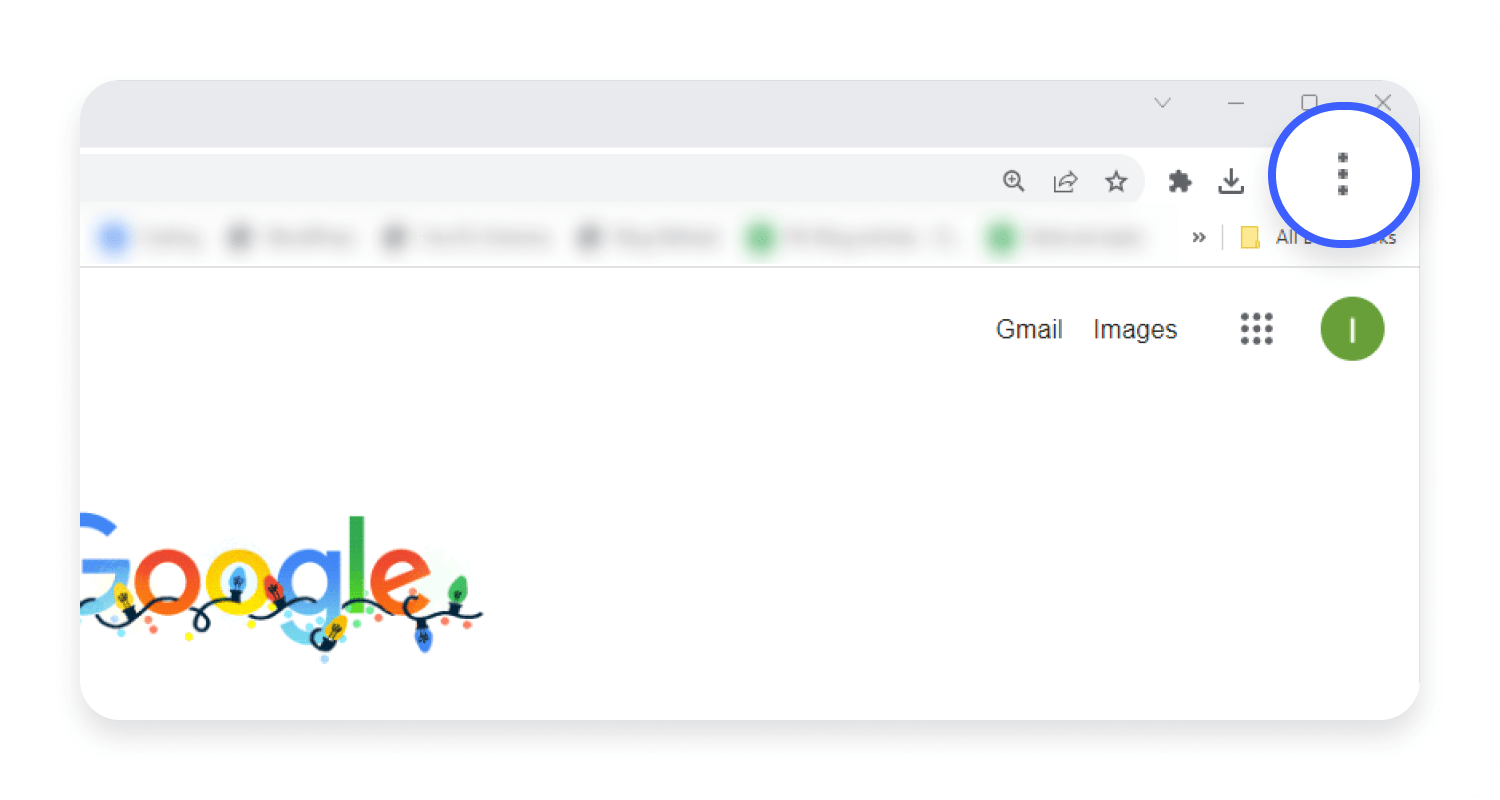 Chrome menu