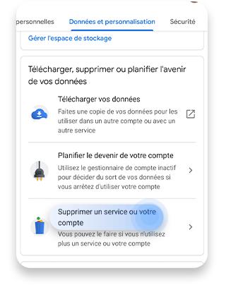 Supprimer compte Gmail (Android) 2