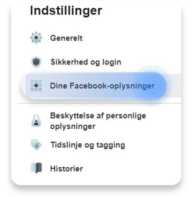 slet facebook profil