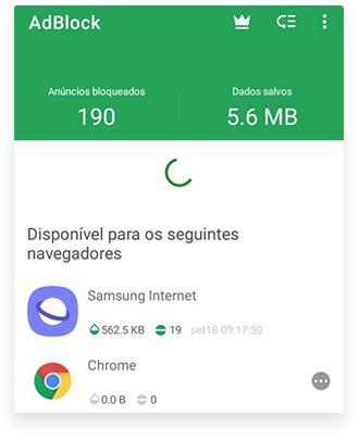 como desativar o AdBlock do celular: passo nº1