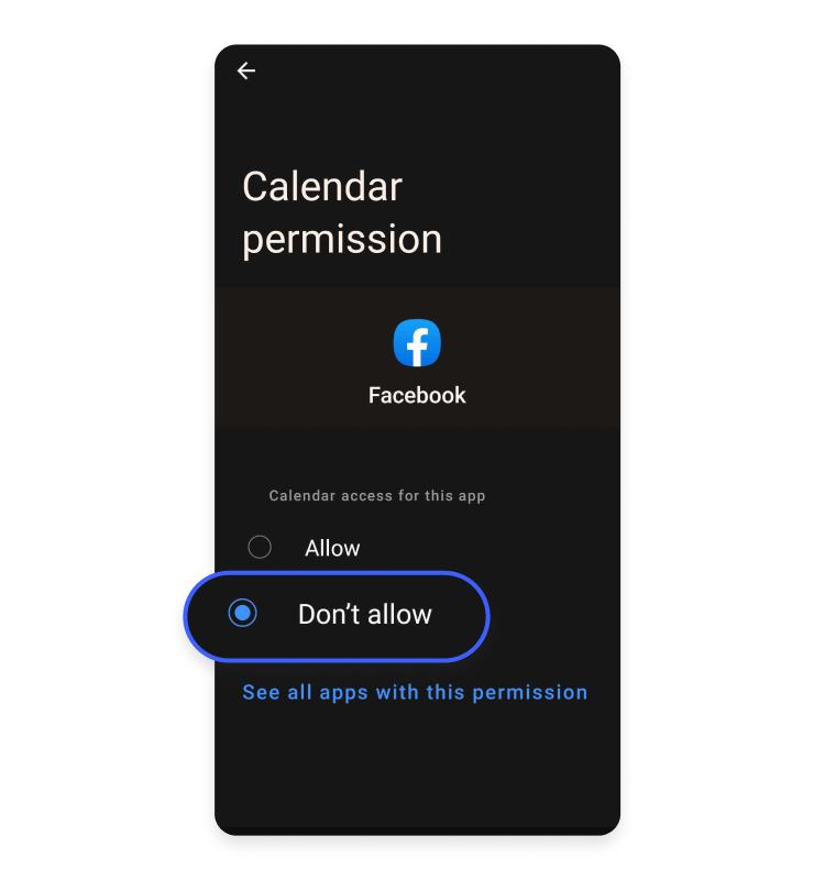 remove facebook permissions: step 3
