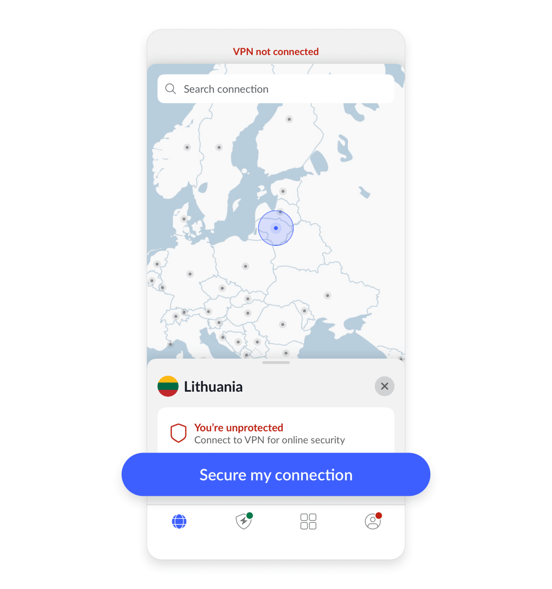 Change your location using a VPN: Step 3