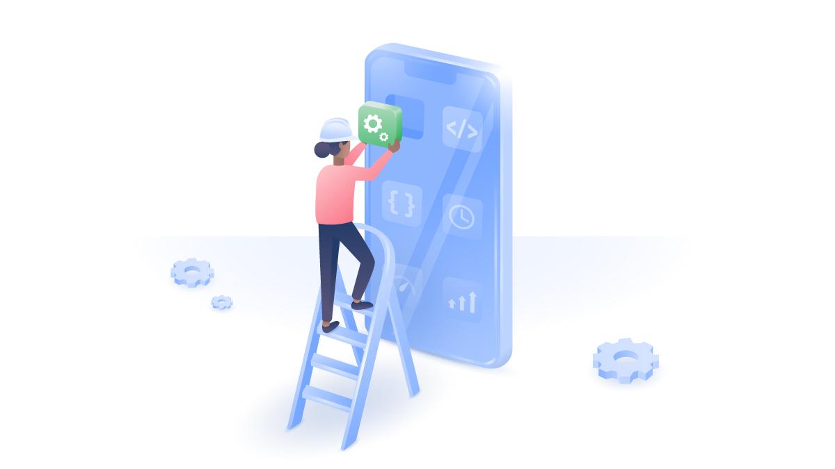 woman engineer fixing a phone