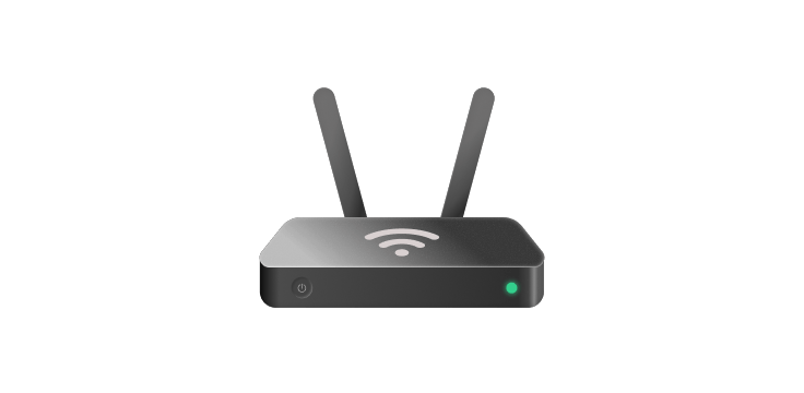 Icono de un router wifi.