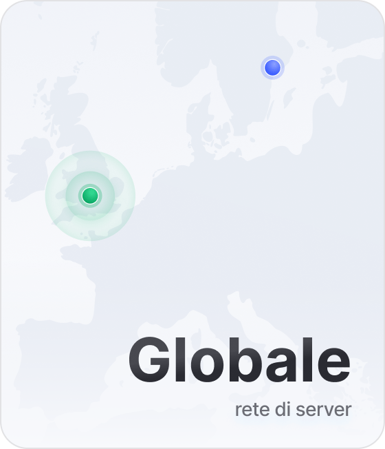 Lo snippet di una mappa mostra che NordVPN dispone di server VPN in più di 178 location.