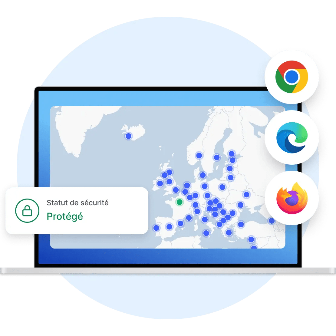NordVPN propose des extensions de proxy pour Chrome, Edge et Firefox